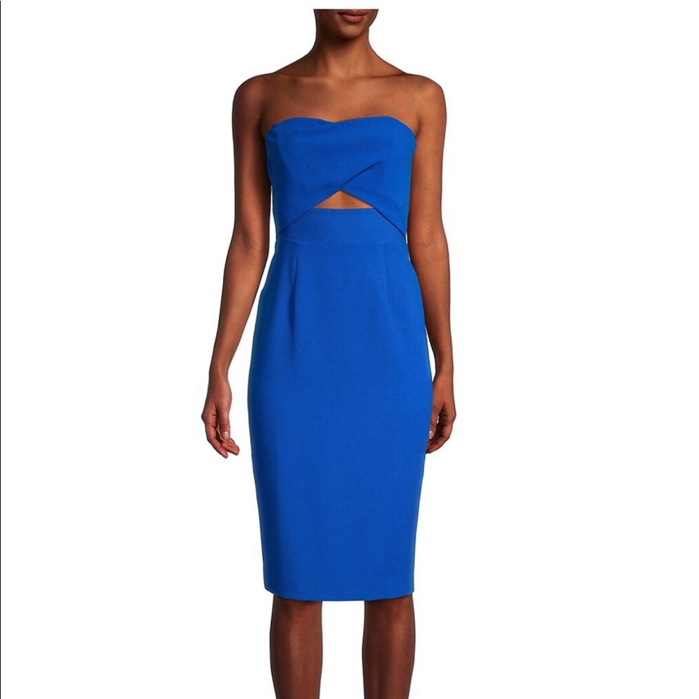 Black halo Jada midi dress